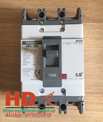 Aptomat LS MCCB ABN103c 3P 100A